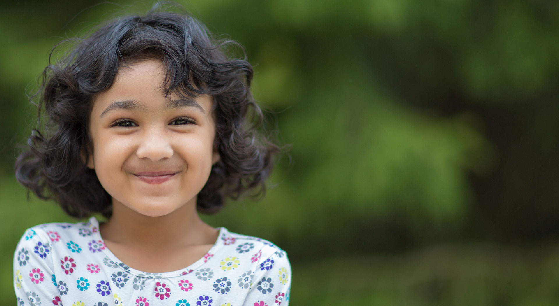 Girl smiling